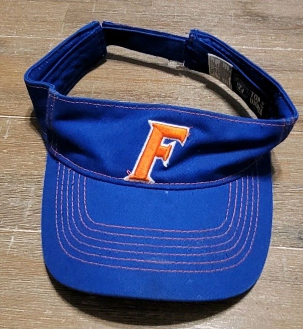 Florida Gators Visor Hat Cap Blue Strapback NCAA Football Top Of The World UF